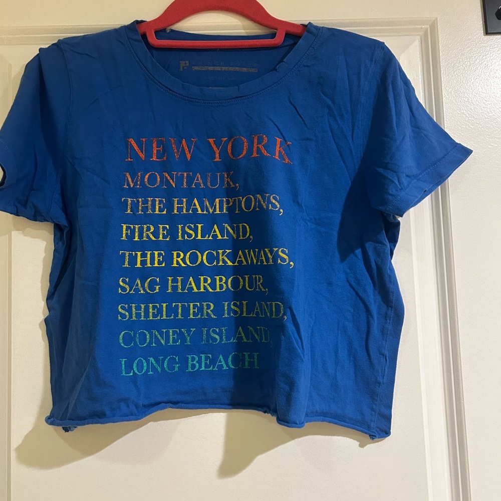 Prince Peter Collection Blue Tee with Orange Accents